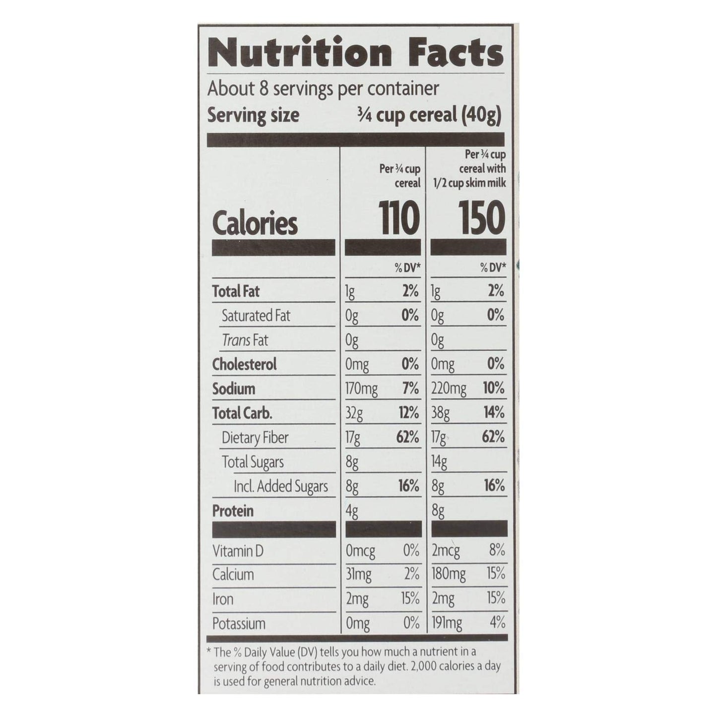 Natures Path Cereal Smart Bran Psyllium Oat, 10.6 Ounce (Pack of 12)