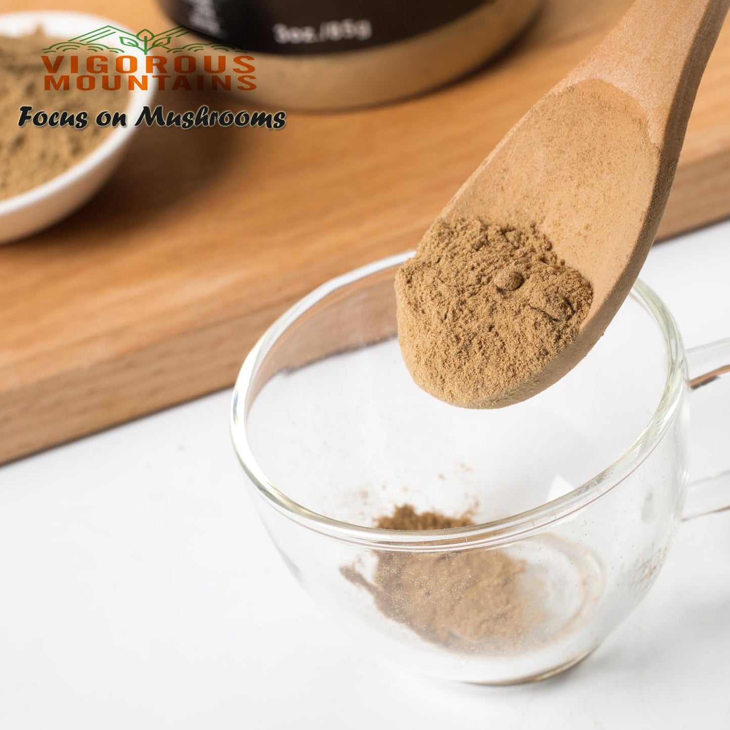 Vigorous Mountains Dried Porcini Mushroom Seasoning Powder For Cooking, Salt Free Beef Broth Powdered Sauce Add Instant Flavor And Depth To All Your Favorite Dishes 3 Oz