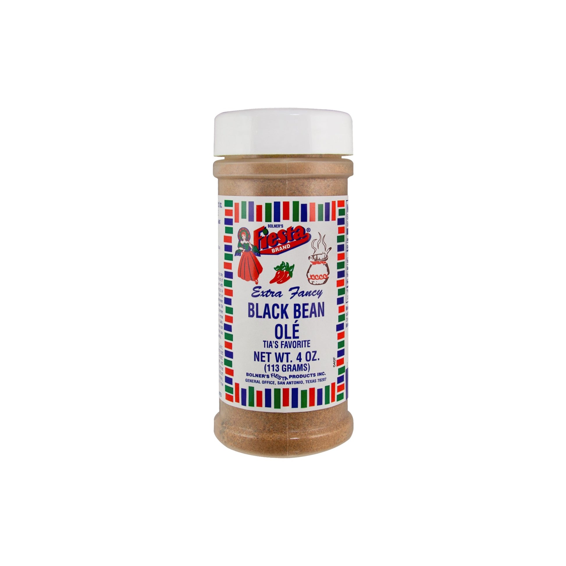 Bolners Fiesta Black Bean Ole Seasoning, Extra Fancy, 4oz