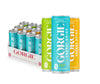 GORGIE Tropical Variety Sugar-Free Energy Drink, Sparkling, 150mg Caffeine, Vegan, Pack of 12