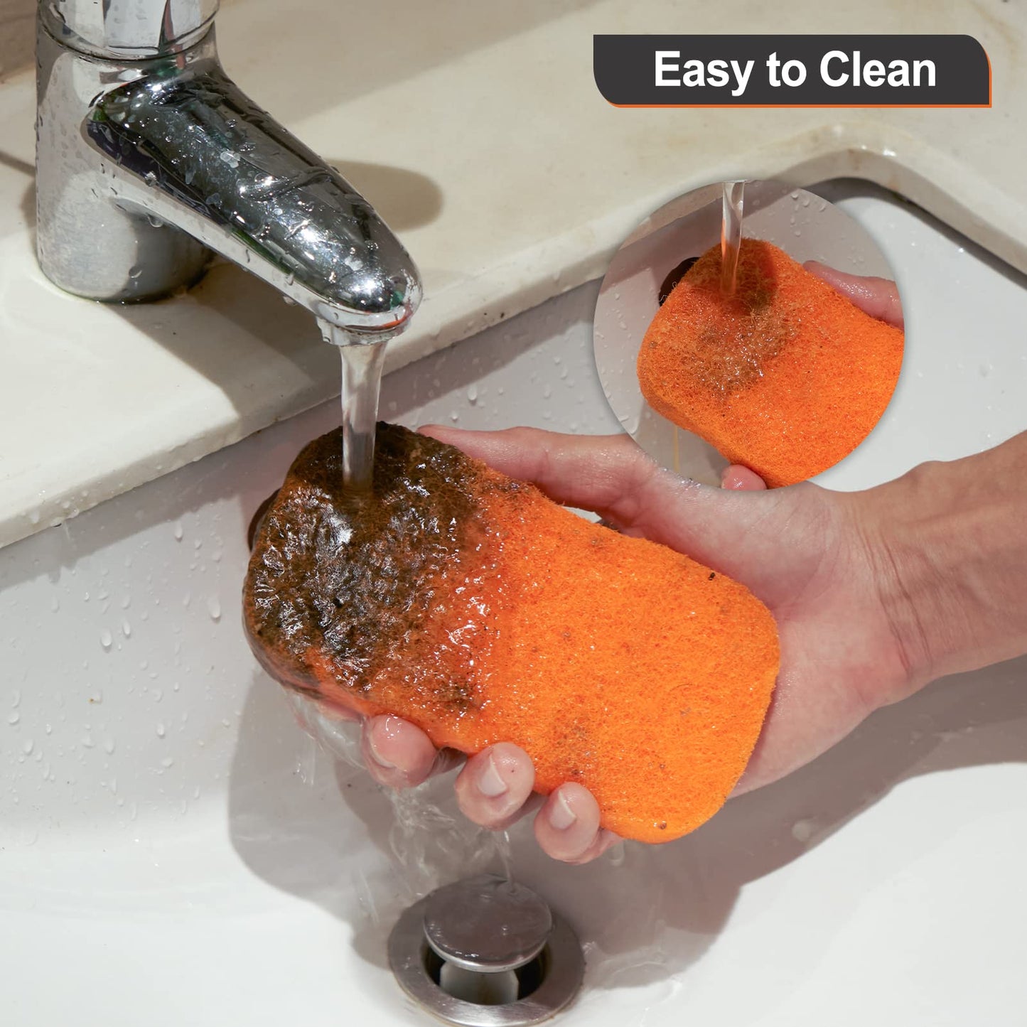 Shinestar 11-Piece Griddle Cleaning Kit For Blackstone, Flat Top Grill Cleaner - 10 Scrubber Pads And 1 Handle