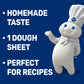 Pillsbury Crescent Dough Sheet, Original, Refrigerated Canned Pastry Dough, 1 Sheet, 8 oz