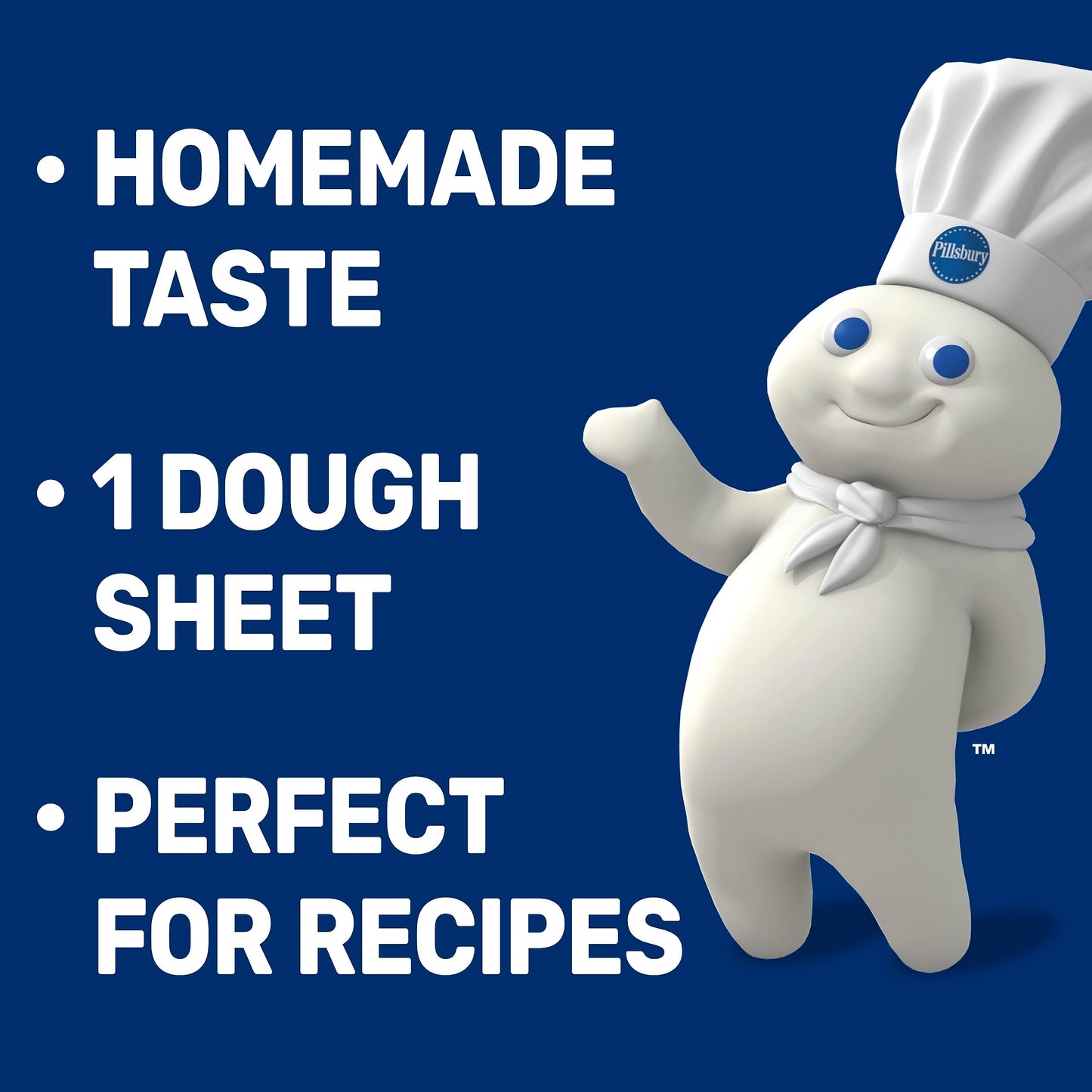 Pillsbury Crescent Dough Sheet, Original, Refrigerated Canned Pastry Dough, 1 Sheet, 8 oz