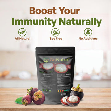 Go Nutra Mangosteen Powder, Antioxidant-Rich Superfood, 16 Ounce, Non-GMO, Vegan