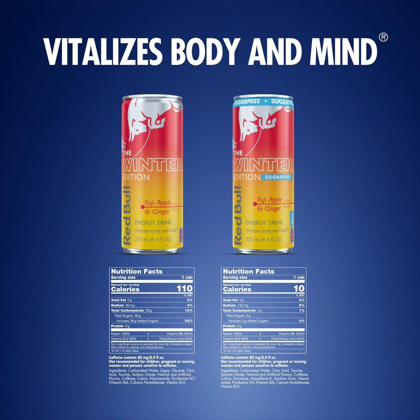 Red Bull Energy Drink Variety 2025 Advent Calendar Pack  with 80mg Caffeine  Taurine & B Vitamins  8.4 fl. oz. - 24 Cans