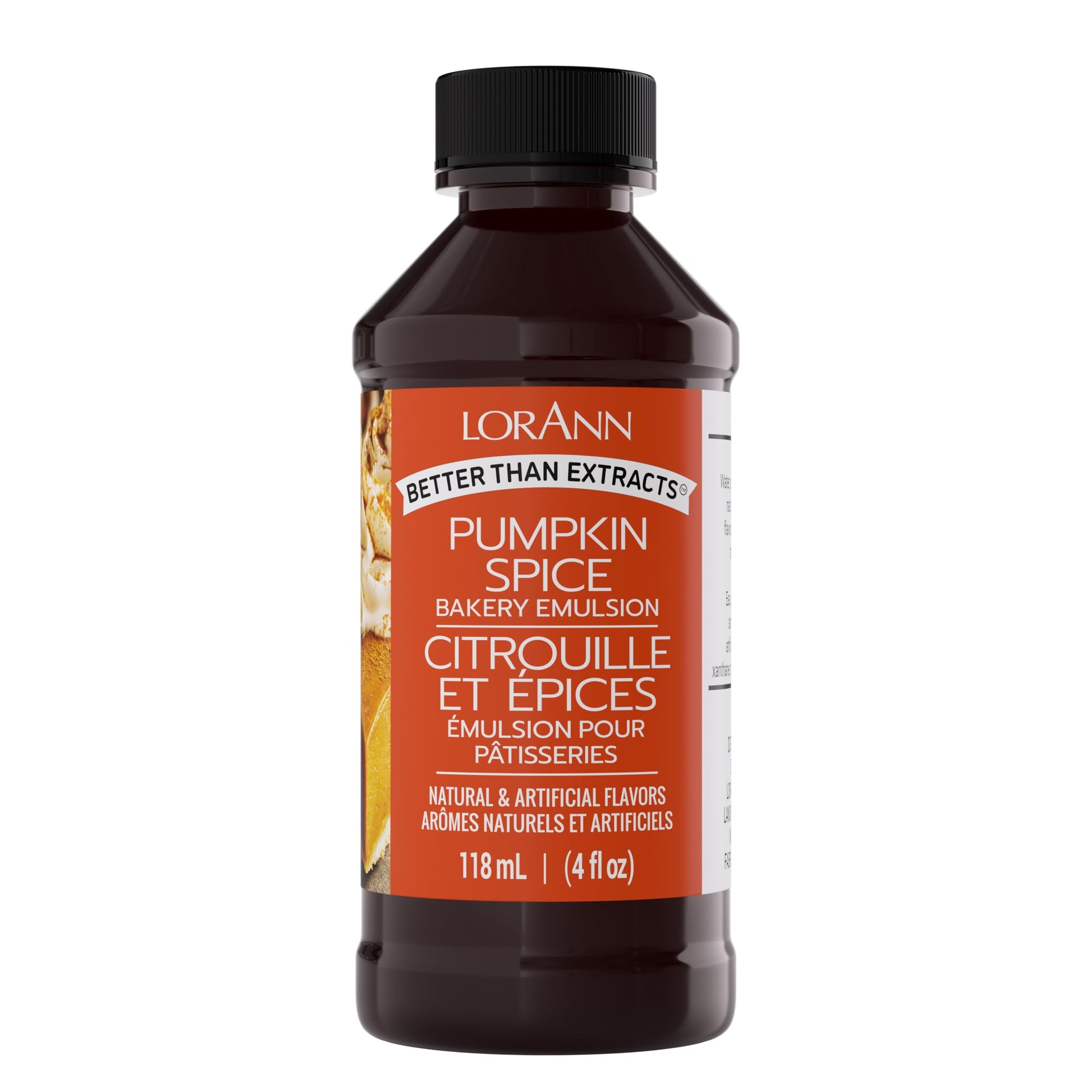 LorAnn Oils Pumpkin Spice Bakery Emulsion, 4 Fl Oz, Tan to Brown, Gluten-Free, Keto-Friendly, Model 154837