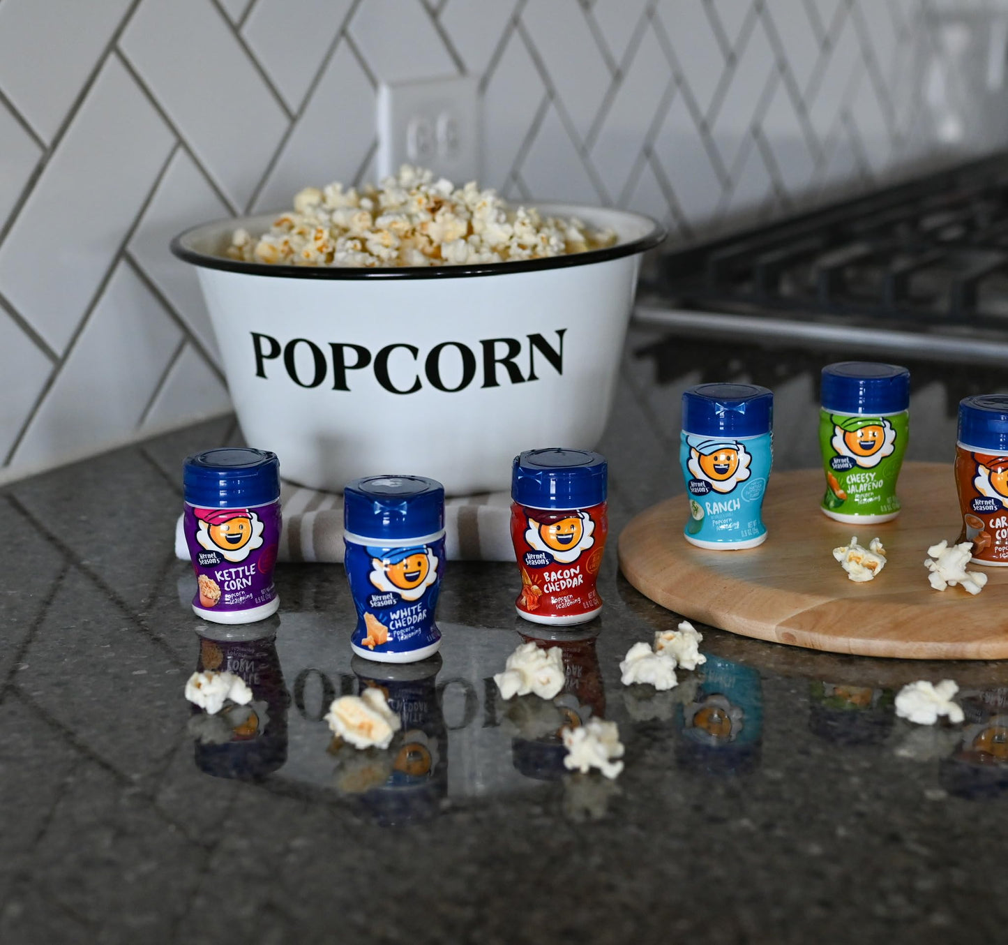 Kernel Season s Popcorn Seasoning Mini Jars Variety Pack, 0.9 Ounce (Pack of 8)