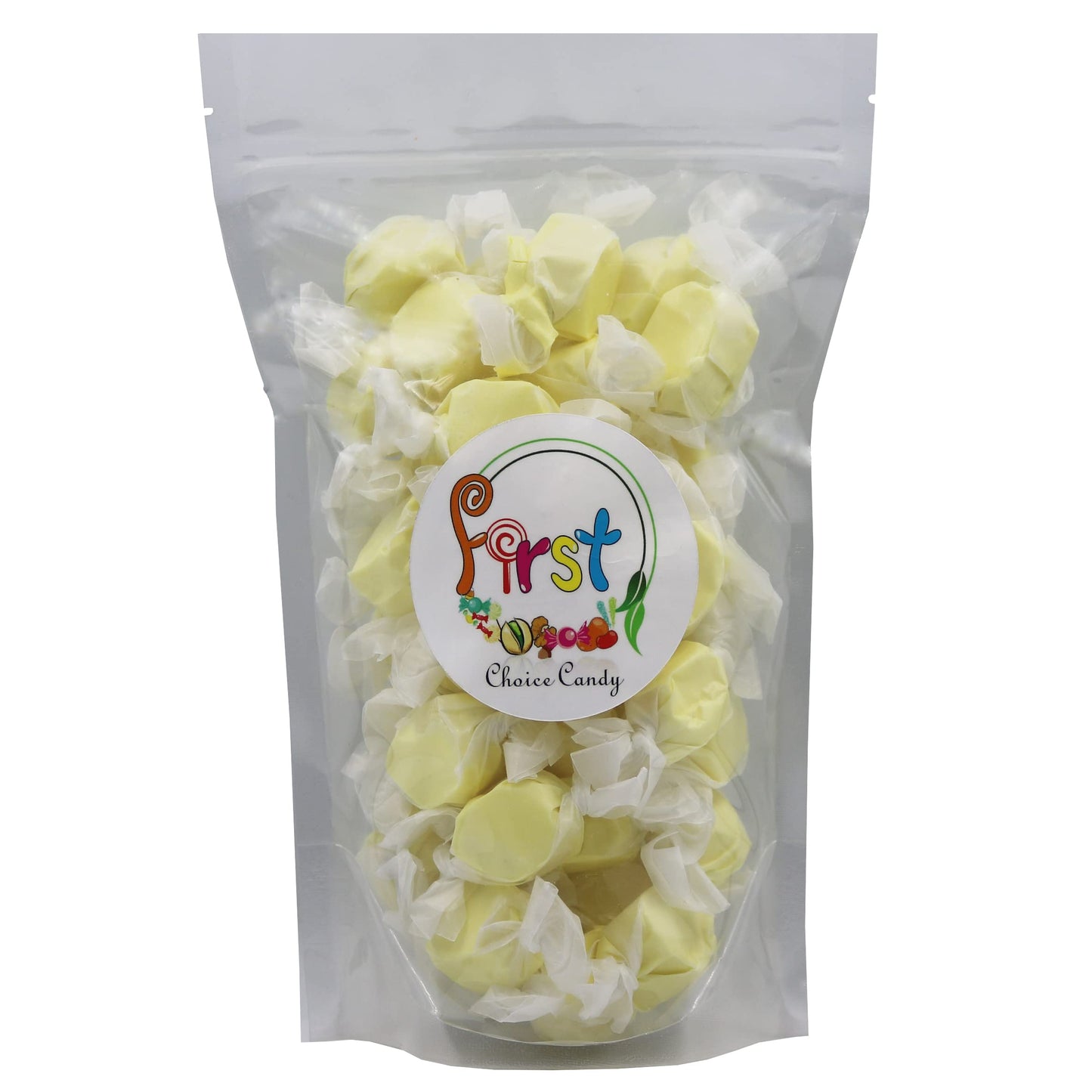 Firstchoicecandy All Flavor Saltwater Taffy (Buttered Popcorn, 1 Pound)