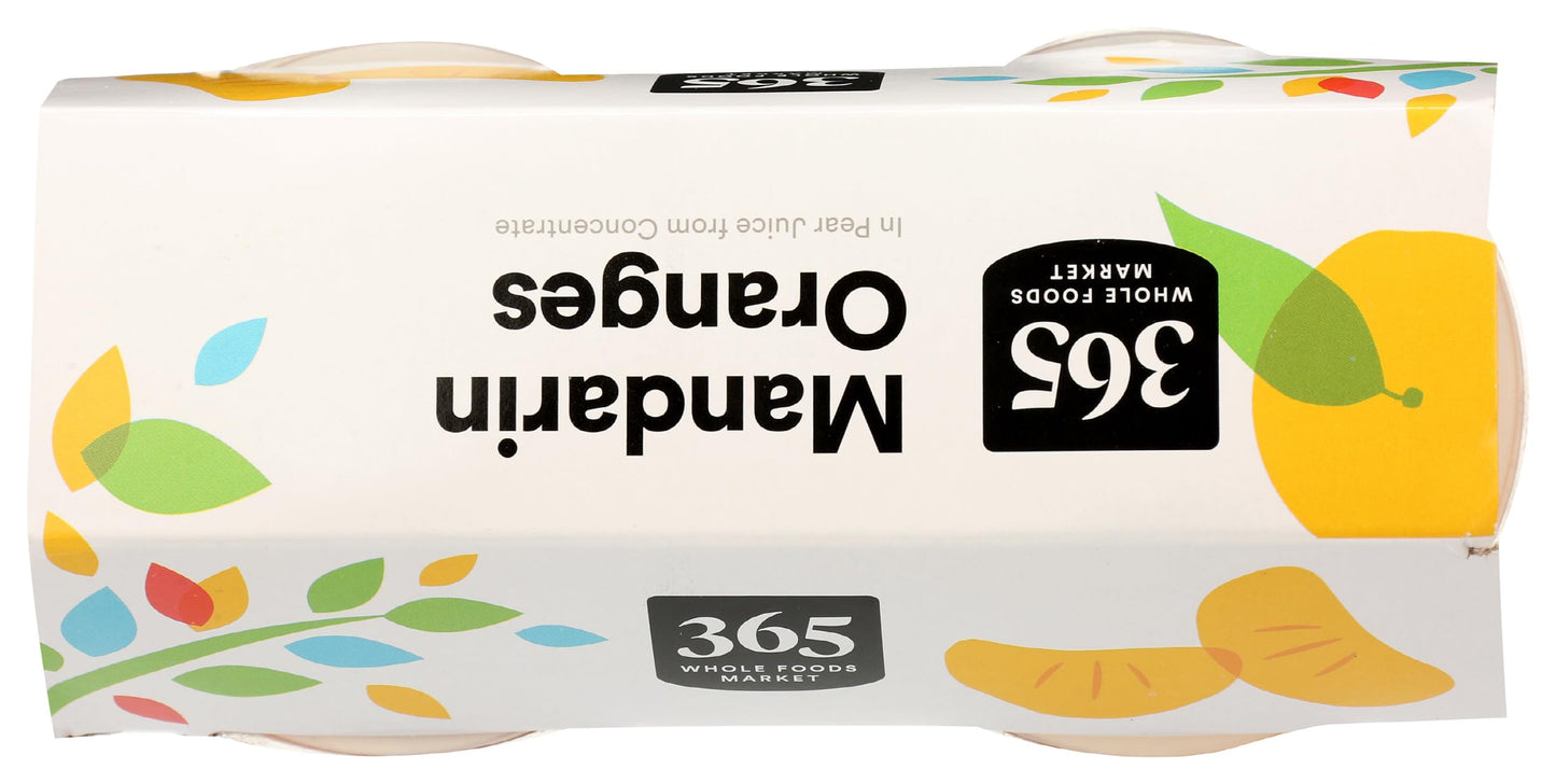 365 By Whole Foods Market, Mandarin Oranges In Pear Juice, 4 Pack, 4 Ounce Each