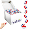 Patriotic Striped Cherry Barrels, USA Patriotic Red, White & Blue, Hard Candy Treats, Kosher Certified, Individually Wrapped (25