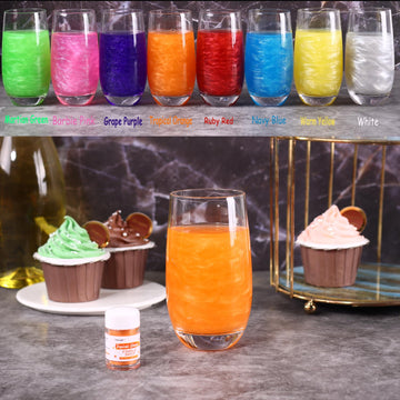 Orange Luster Dust Edible, Sujoygar Edible Glitter For Cocktails, 4G Shimmer Powder Drinks Glitter Edible Dust For Cake Decorati