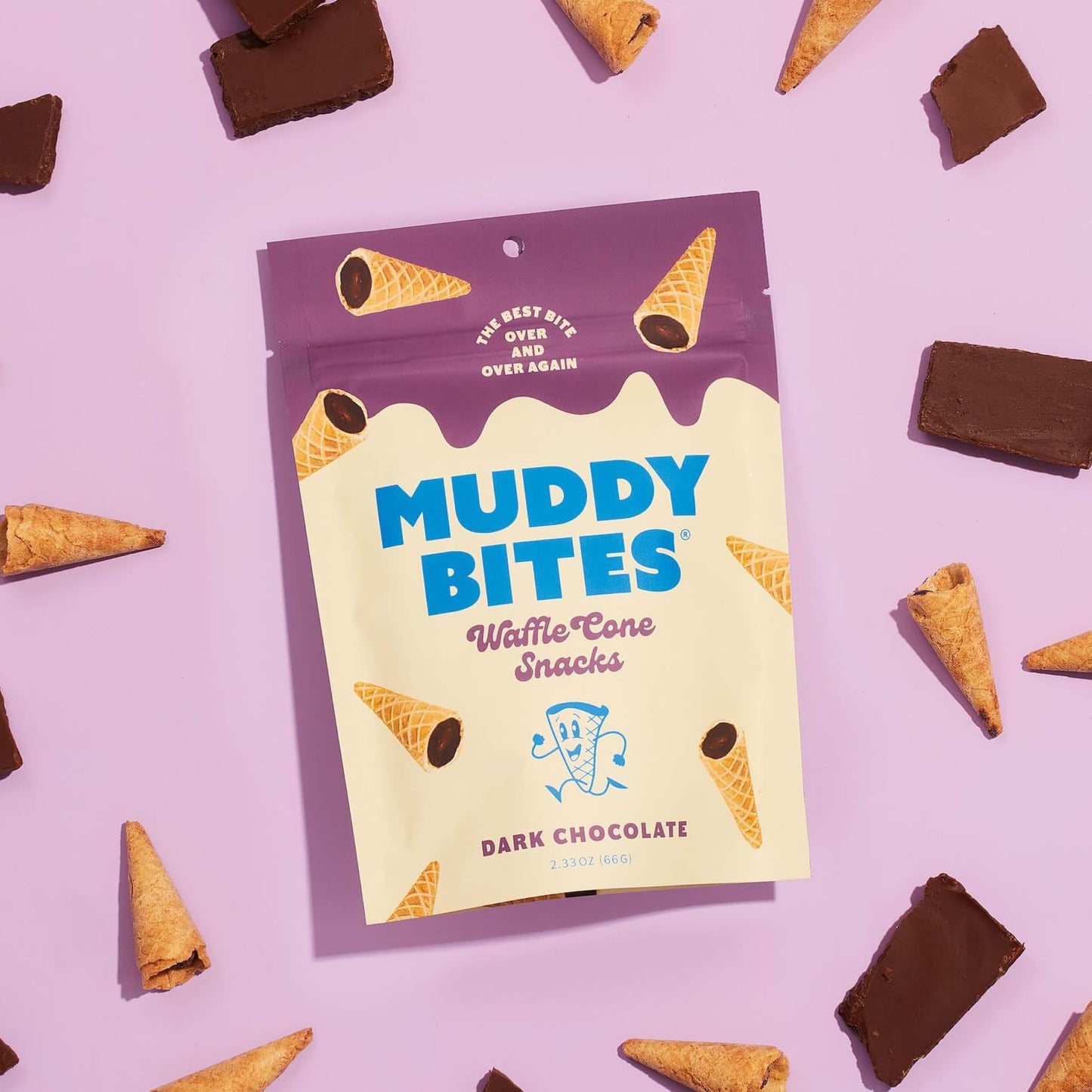 Muddy Bites - Muddy Bite Dark Chocolate - Case Of 12-2.33 Oz