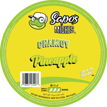 Sapo'S Miches Chamoy Rim Rimming Paste Sauce Candy Dip For Drinks, Micheladas, Fruit, 8 Oz (Pineapple)