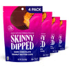 SkinnyDipped Dark Chocolate Peanut Butter Cups, 2g Sugar per Cup, Keto Friendly, Low Carb, Gluten Free, 3.2oz, 4 Pack (24 Cups T