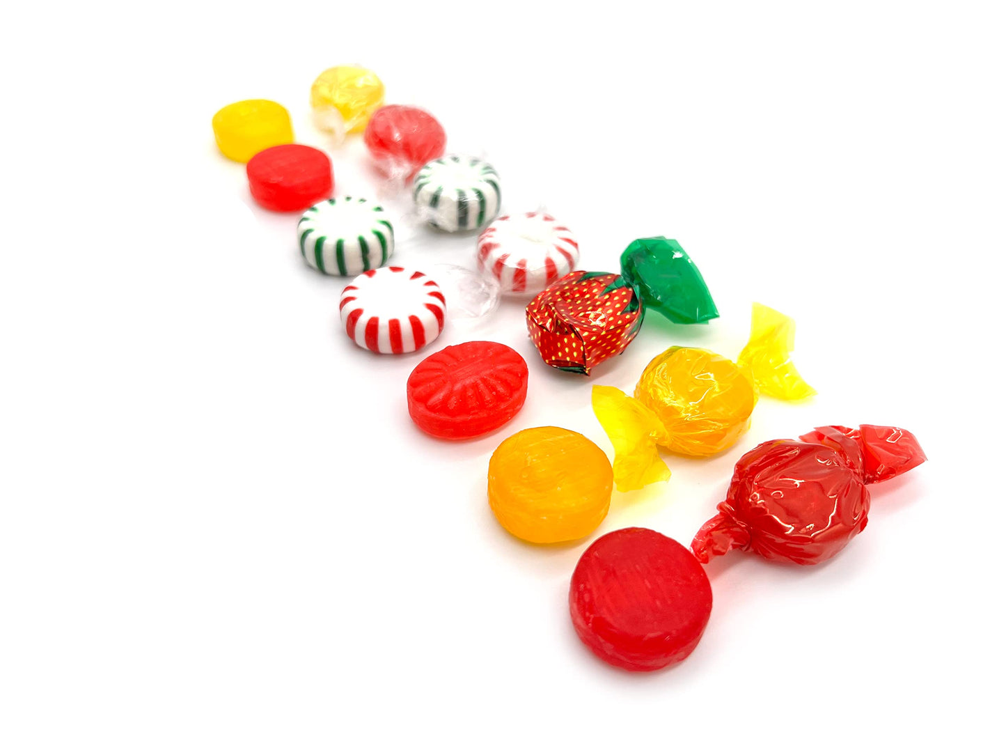 Hard Candy Party Mix | 6 Pound Bulk Bag | Mint, Cinnamon, Butterscotch, Fruit Flavors | Individually Wrapped - Approx. 450 Count