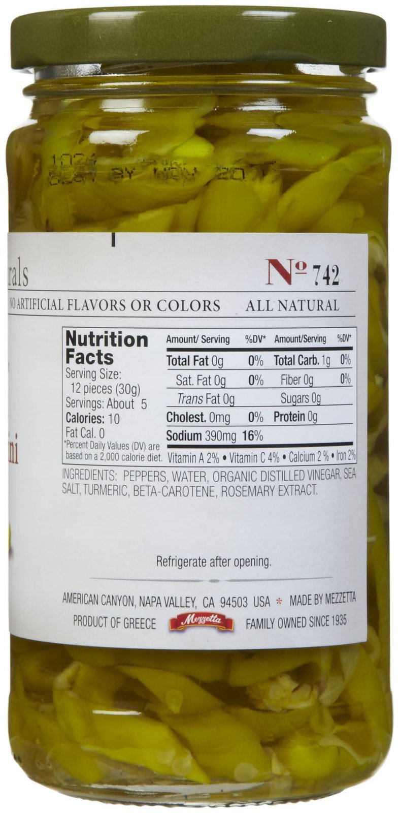 Jeff'S Naturals Sliced Golden Greek Peperoncini - 12 Oz - 2 Pk