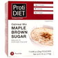 ProtiDiet High Protein Maple Brown Sugar Oatmeal, 15g Protein, Low Calorie, Low Carb, Low Fat, Sugar Free, Instant Diet Oatmeal 