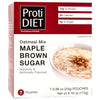 ProtiDiet High Protein Maple Brown Sugar Oatmeal, 15g Protein, Low Calorie, Low Carb, Low Fat, Sugar Free, Instant Diet Oatmeal 
