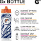 Gatorade Gx NFL Non-Slip Squeeze Bottles & Hydration System, 30 Ounces, Plastic, Indianapolis Colts, Model 10052000056874