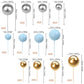 24 Pcs Ball Cupcake Toppers Balls Cake Toppes Foam Balls Cupcake Picks Diy Mini Balloon Cake Inset Topper For Baby Shower Birthd