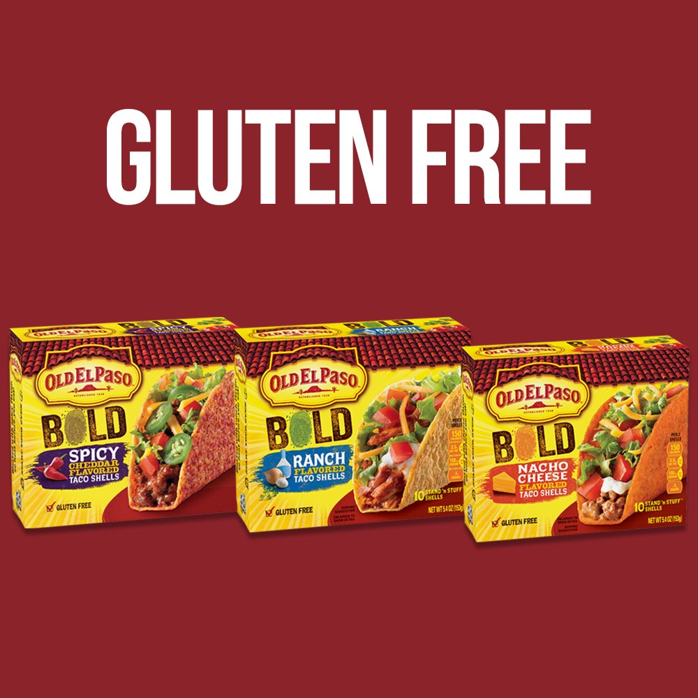 Old El Paso Stand 'N Stuff Bold Ranch Flavored Taco Shells, 10-Count (Pack Of 6)