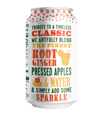 Cawston Press Sparkling Ginger malt-inspired, 11.15 oz Cans, Pack of 24