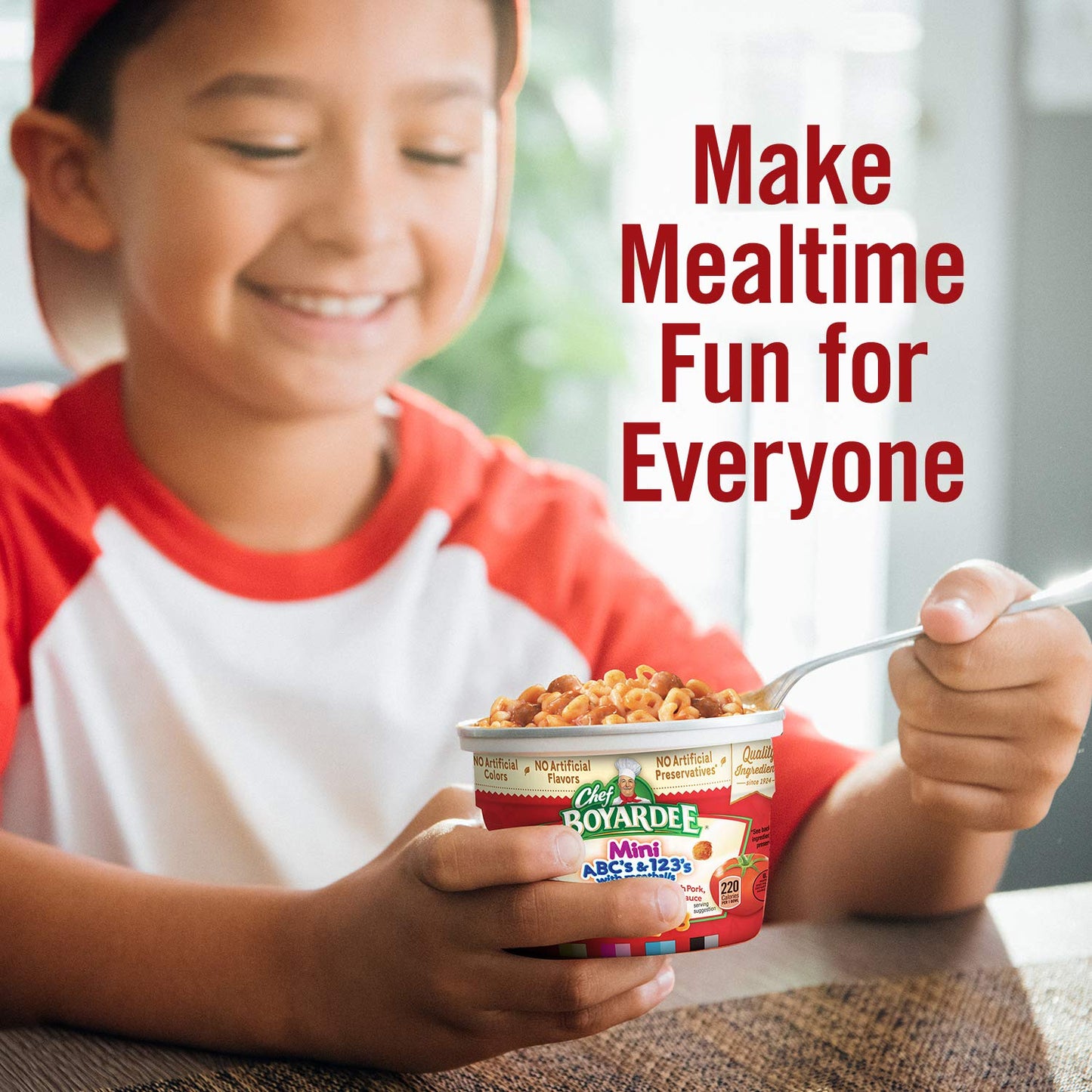 Chef Boyardee Mini ABC's and 123's with Meatballs, Microwave Food, 7.5 OZ Microwavable Bowl (12 Bowls)