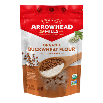 Arrowhead Mills Organic Buckwheat Flour Bag, Gluten Free, 1.37 Pound (Pack of 6)