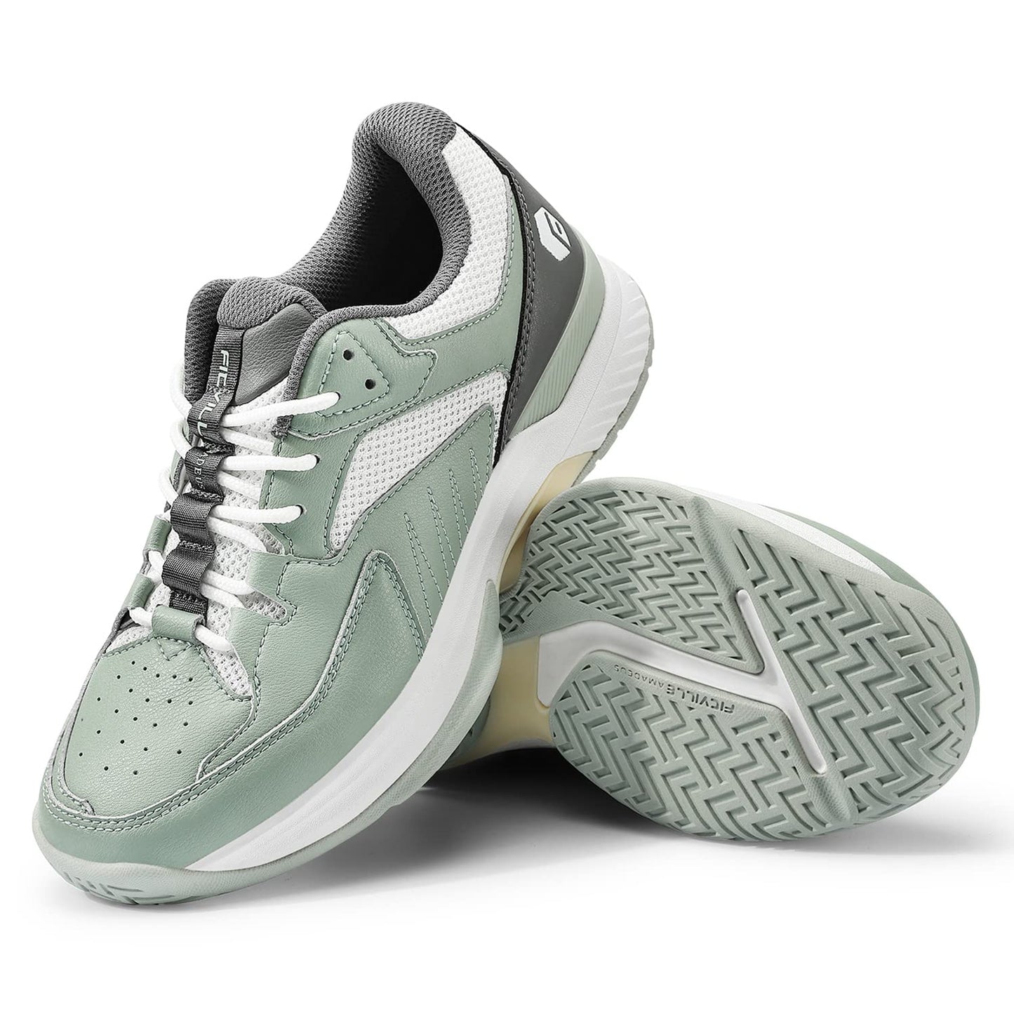 Fitville Womens Wide Width Court Shoes For Pickleball Tennis Extra Wide Sneaker For Plantar Fasciitis Flat Feet Swollen Feet Wit