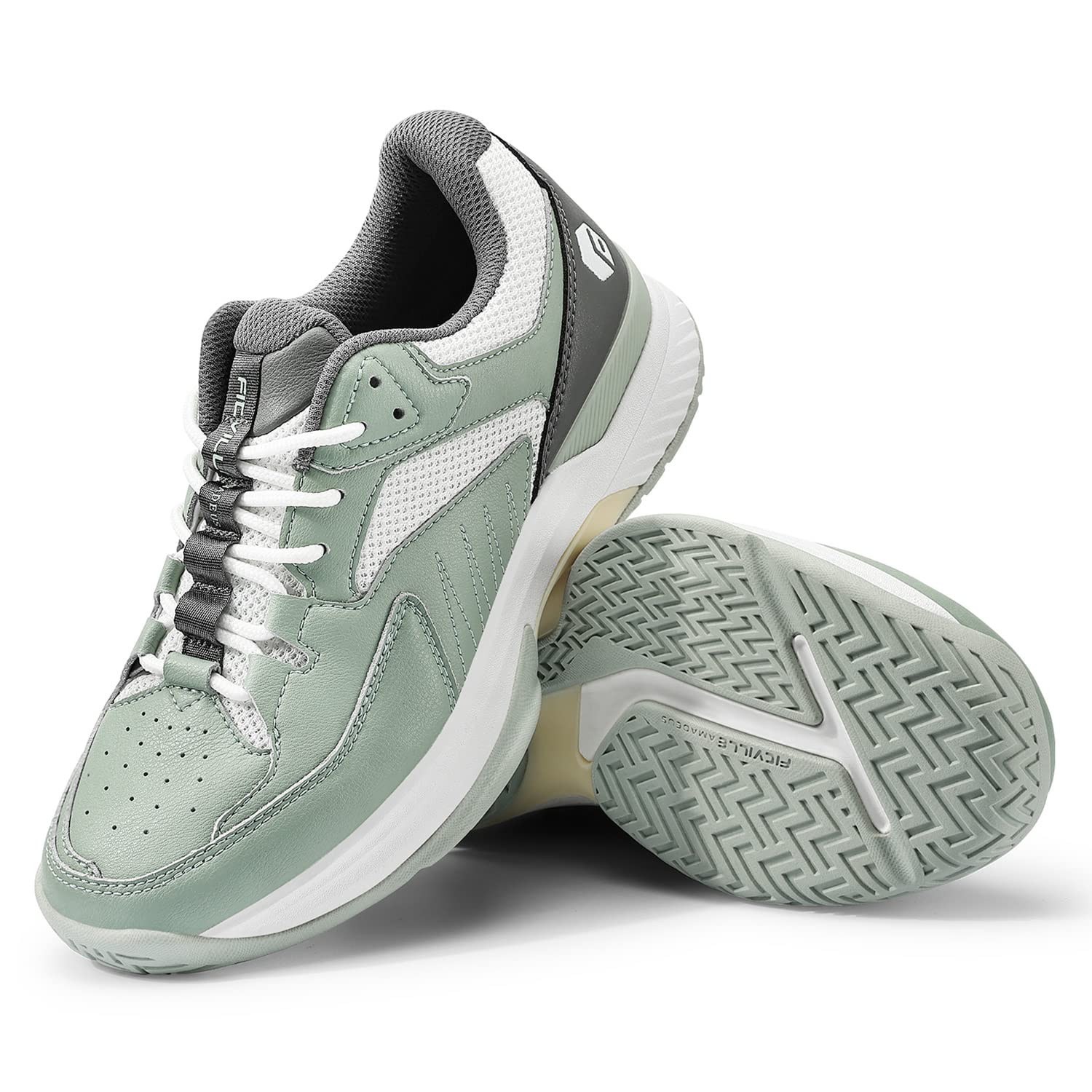 Fitville Womens Wide Width Court Shoes For Pickleball Tennis Extra Wide Sneaker For Plantar Fasciitis Flat Feet Swollen Feet Wit