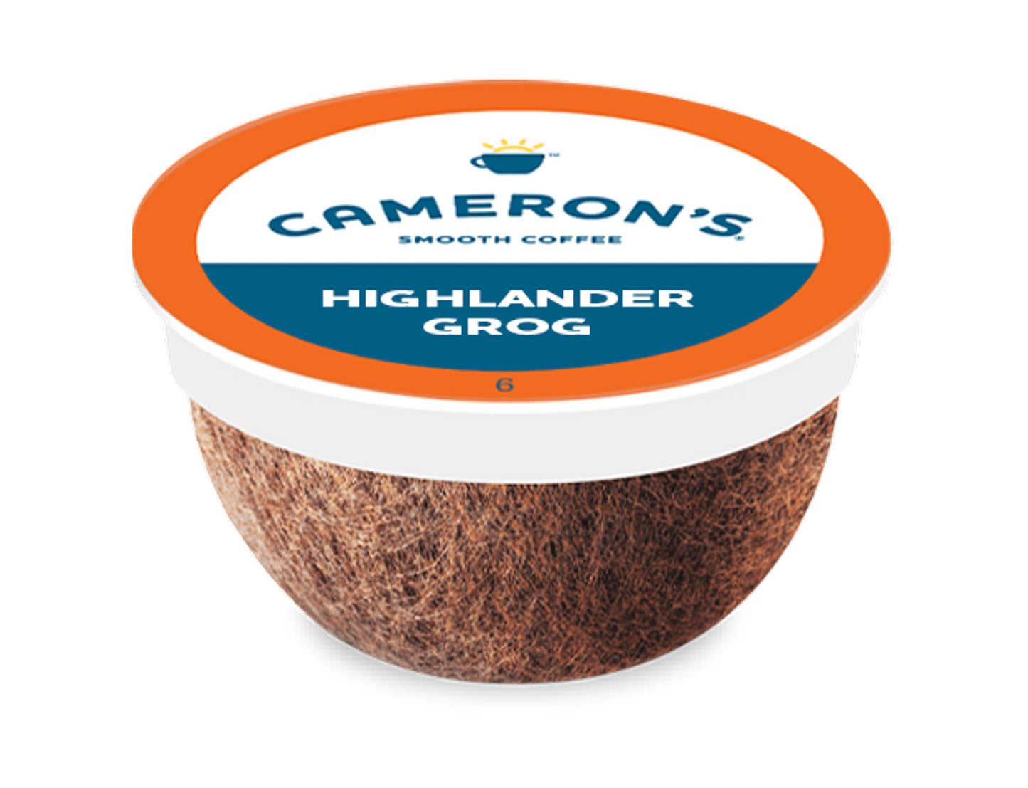 Camerons Coffee Single Serve Pods, Flavored Highlander Grog, 12 Count, Model B00J5G4RT0