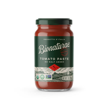 Bionaturae Organic Tomato Paste - No Salt Tomato Paste, Tomato Paste In A Jar, Keto Friendly, Non-Gmo, Usda Certified Organic, N