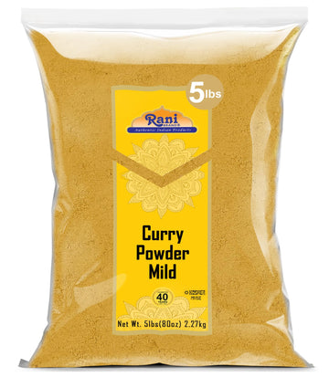Rani Curry Powder Mild (10-Spice Authentic Indian Blend) 80Oz (5Lbs) 2.27Kg Bulk ~ All Natural | Salt-Free | No Chili Or Peppers