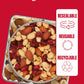 Fisher Snack Hunger Fighter Trail Mix, 38 Ounces, Peanuts, Almonds, Dried Sweetened Cranberries, Soy Nuts