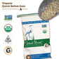 Great River Organic Milling Organic Quick Cooking Rolled Oats | USDA Organic, Non-GMO, Kosher | Whole Grain Oatmeal for Breakfas