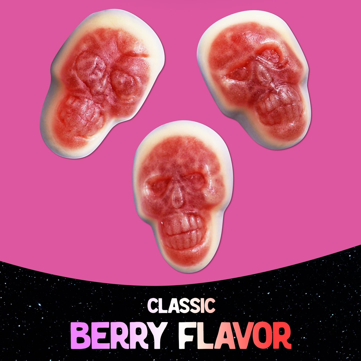 Alien Gummy Skulls - 10 Ounces Of Gummy Halloween Candy For Halloween Themed Candy Occasions - Spooky Candy Halloween Gummies Fo