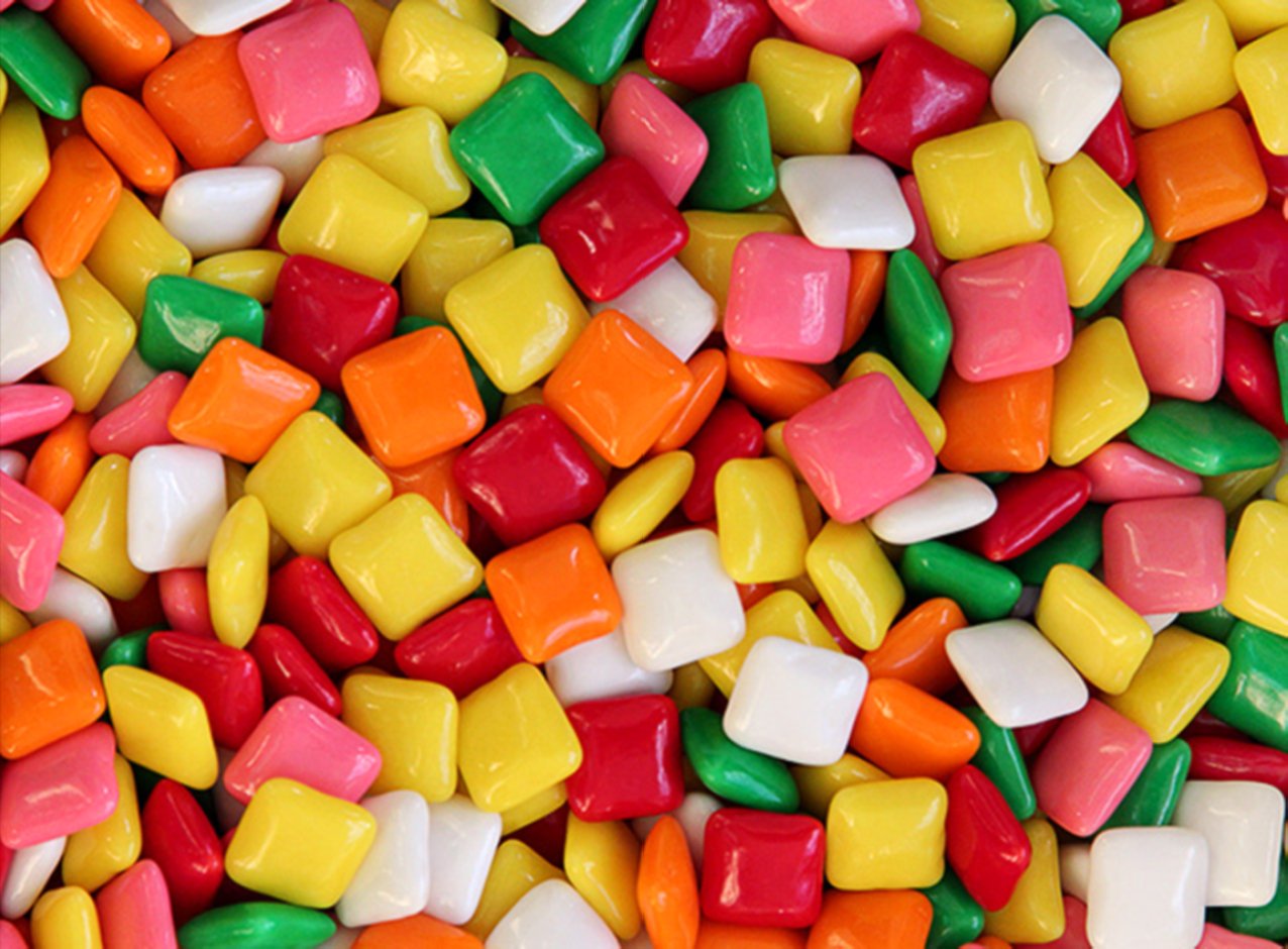 Chiclets Gum Original Assorted Flavors -3 Pounds Approx 1400 Mastic Gum - Ideal for Bubble Machine - Bulk Candy for Candy Machin