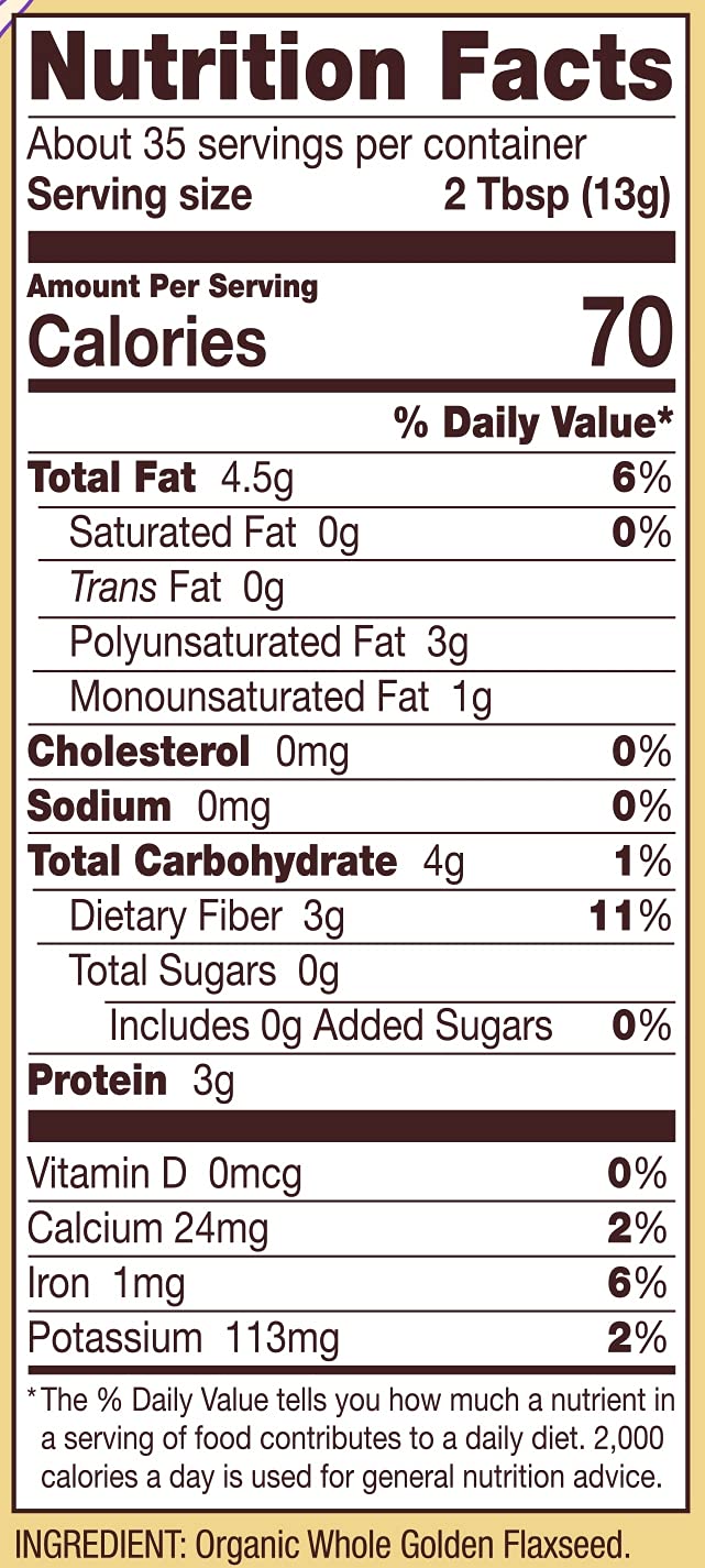 Bob'S Red Mill Organic Golden Flaxseed Meal, 16Oz (Pack Of 4) - Non Gmo, Vegan, Paleo Friendly, Keto Friendly, Kosher