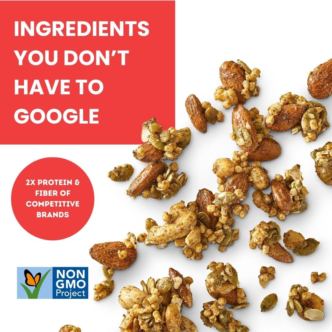 Purely Sprouted Chili & Black Pepper Snack Mix: Vegan, Gluten-Free, And Non-Gmo Blend For A Healthy Crunch! (4 Oz, 6 Pack)