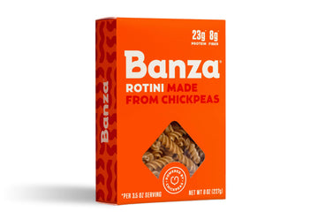 Banza Rotini Pasta From Chickpeas - Gluten Free, High Protein, And Lower Carb Protein Rotini Chickpea Pasta - 8Oz