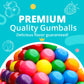 Gumballs For Gumball Machine - 1 Inch Large Gumballs - Assorted Fruit Flavored Bubble Gum For Kids - Sweet Gum Balls In Bulk 3.8