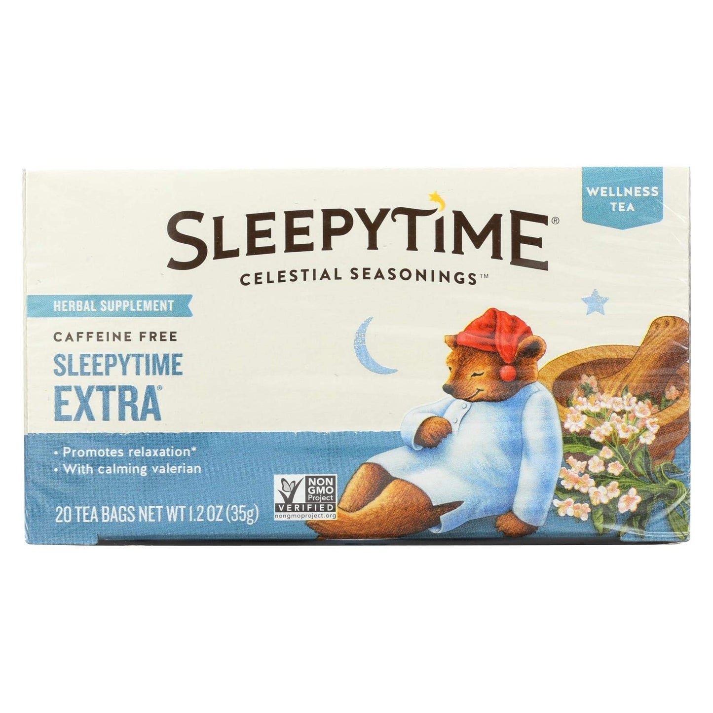 Celestial Seasonings Sleepytime Extra Tea Bags, 20 Count (Pack Of 2)