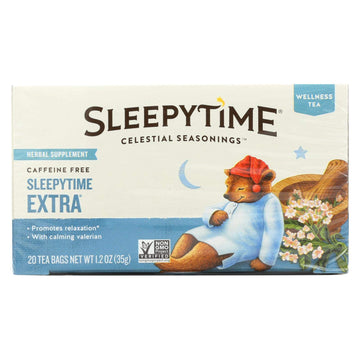 Celestial Seasonings Sleepytime Extra Tea Bags, 20 Count (Pack Of 2)
