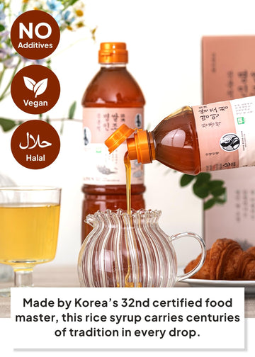 KFOOD Korean Food KANG BONG SEOK, Master Organic Rice Jocheong I Korea Food Master I Sugar Free Sweetener I Rice Syrup I Grain S