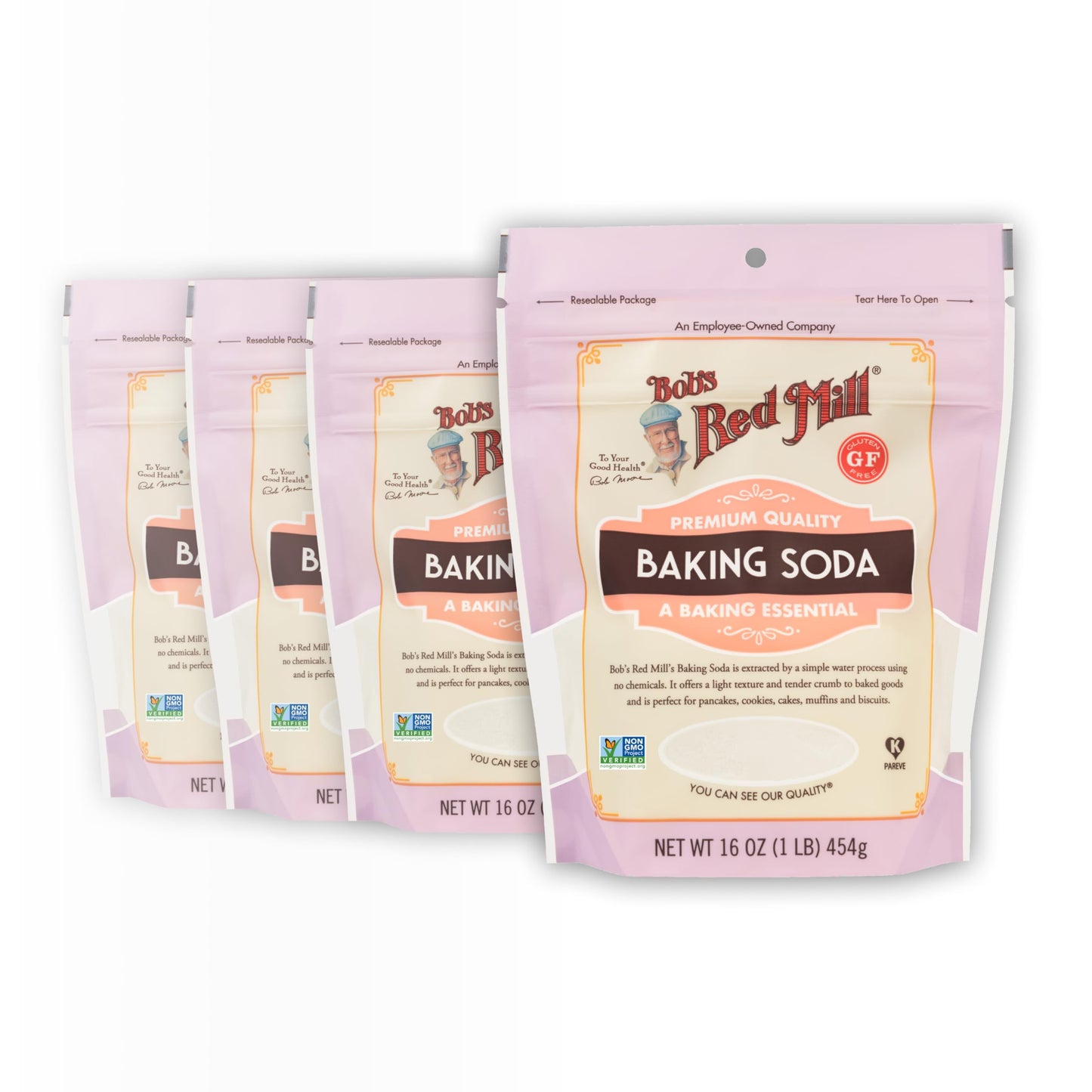 Bob s Red Mill Baking Soda, 16oz (Pack of 4) - Non GMO, Vegan, Paleo Friendly, Kosher