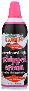 Cabot Whipped Cream Real, 7 oz