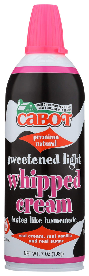 Cabot Whipped Cream Real, 7 oz