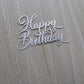 Aminjie Happy Birthday Cake Topper - Birthday Party Decorations, Double Sided Silver Glitter