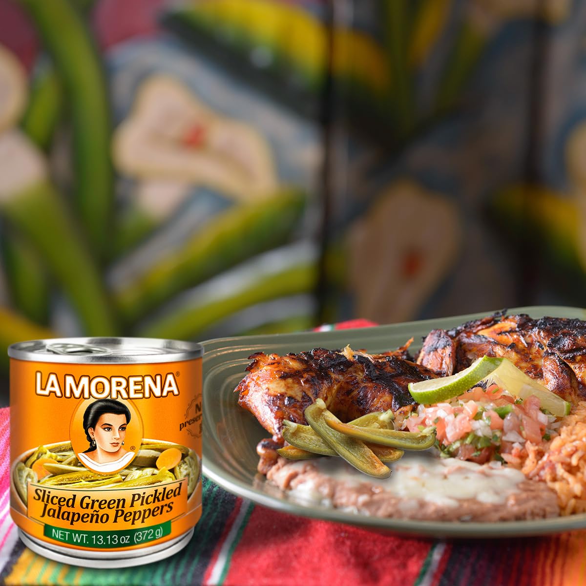 La Morena Jalapeno Peppers, Sliced, 13.1 Ounce (Pack Of 12)