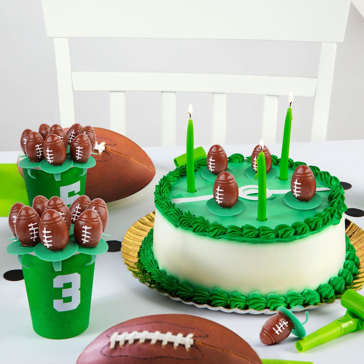 Football Ring Lollipops Kids,Suckers Individually Wrapped Bulk For Tailgates,Easter Candy Lollipops Birthday Party Favors Sucker